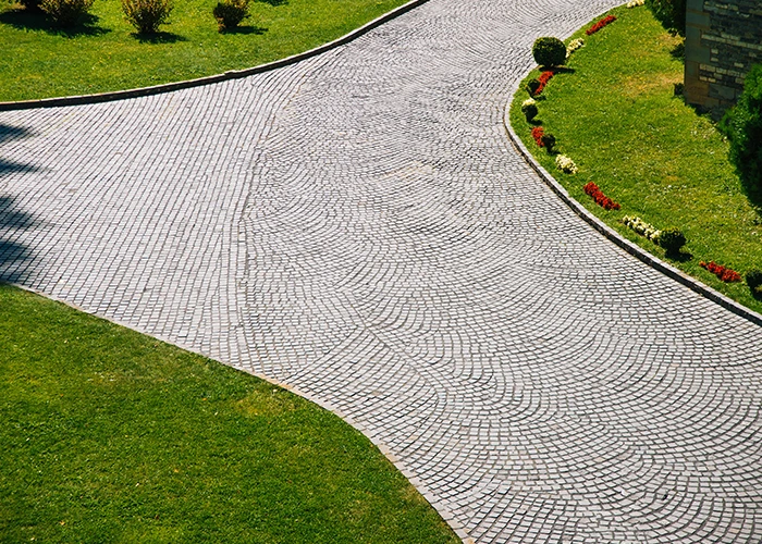 Allée en pavés